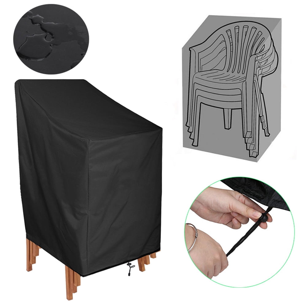 Heavy Duty High-back Patio Chair Cover Waterproof Outdoor Furniture Chair Covers Set of 4