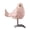 Pink, variant on Urban Trends Floriven Porcelain Bird Figurine Baby Blue with Metal Legs Modern Home Table Décor