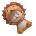 thumbnail image 3 of Yellow Resin Animal Statue for Cake Decoration Vivid Kids Model Decorative Sculpture 1pc, 3 of 3