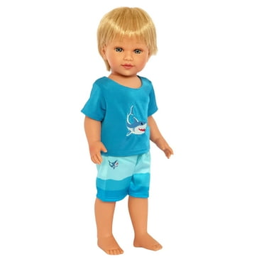 18 Inch Doll Clothes- Get Ready for Summer Swim Trunks Set for 18 Inch Boy Dolls