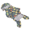 thumbnail image 1 of Dog Raincoat, Windproof Reflective Fruit Patterns Waterproof Pet Rain Jacket  For Walking XS,S,M,L,XL, 1 of 8