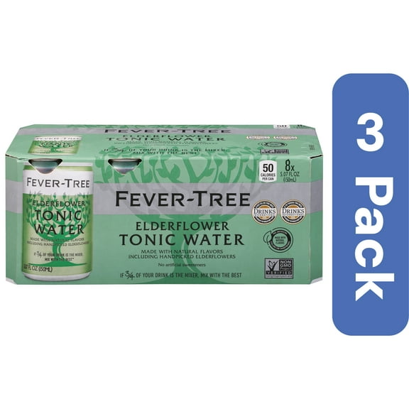 Fever Tree Elderflower Tonic Water 40.56 oz (Pack Of 3)