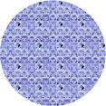 thumbnail image 1 of Ahgly Company Machine Washable Indoor Square Transitional Periwinkle Purple Area Rugs, 3' Square, 1 of 7
