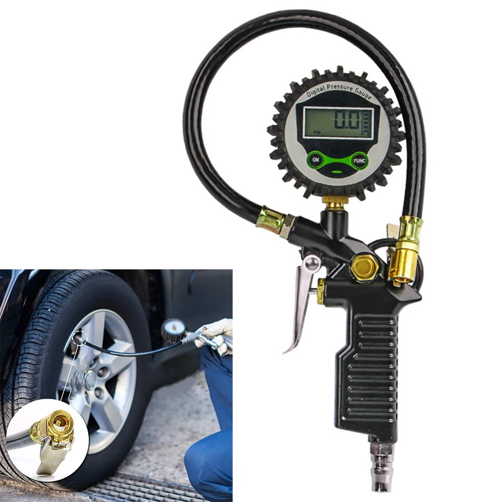 Tire Tyre Inflator Auto Car Digital Air Compressor Pressure Gauge