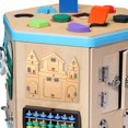 thumbnail image 4 of Montessori Wood Busy Board Accessory for Learning Activities Unpainted Durable Portable Smooth And Sturdy Birthday Gift Development, 4 of 8