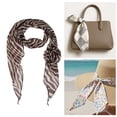 thumbnail image 5 of Unique Bargains 1 Pc Scarf Zebra Stripes Rose Neck Scarf Brown, 5 of 5