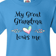 thumbnail image 4 of Inktastic My Great Grandma Loves Me- Heart Great Grandchild Youth T-Shirt, 4 of 5