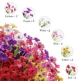 thumbnail image 3 of TETOU 12 Bundles Artificial Flowers for Outdoor Decoration, Fake Silk Colorful Plastic Flowers UV Resistant No Fade for Front Door Garden Yard Balcony Spring Farmhouse Decor(Mix color), 3 of 8
