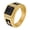 Gold Black, variant on Women Men's Cross Ring Band Stainless Steel Vintage Hip Hop Jewelry Silver Plated Size 12