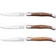 thumbnail image 1 of Cuchillos de Acero Inoxidable LaguioleWoodLight 3pzas 23 cm Madera Café Claro Acero Inoxidable Cuchillo para carne., 1 of 4