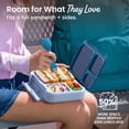 thumbnail image 2 of Bentgo Kids Stow & Go Lunch Box with Built-In Utensil, Leak-Proof Design, Removable Tray, Portion-Perfect Compartments for Kids and Teens (Navy Sky), 2 of 6
