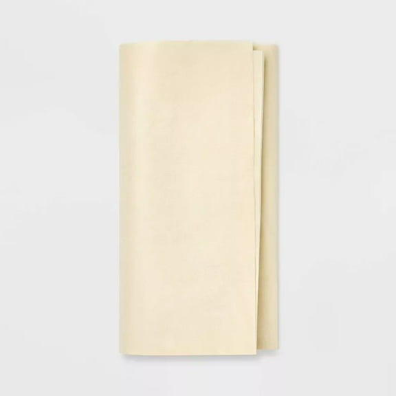 8ct Pegged Gift Packaging Tissues Solid Cream - Sprltz 16.5 Inches (L), 24 Inches (W)