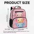 thumbnail image 7 of Jeiento Cute Axolotl 13.5 Inch Lightweight Backpack for Toddler, Preschool Kids School Bag for 2-6 Year Old, 2 Front Zipper + 2 Mesh Side Pockets, 7 of 7