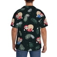 thumbnail image 5 of KLL Baby Sloths Sleeping Print Men's Shirt Short Sleeve Button Down Summer Cuba Beach Shirts- Small, 5 of 7