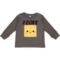 thumbnail image 3 of Inktastic Waffle Lover I Love Waffles Boys or Girls Long Sleeve Toddler T-Shirt, 3 of 5