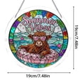 thumbnail image 3 of Beforeyayn Acrylic Puzzles Suncatcher, 83 pieces stained glass acrylic puzzle song decoration, great for women men mom birthday gift, window hanging home decor., 3 of 6