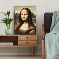 thumbnail image 5 of Qisvanset Mona Lisa Portrait Art Decor Canvas Wall Art 15.75x11.81 Inches, 5 of 8