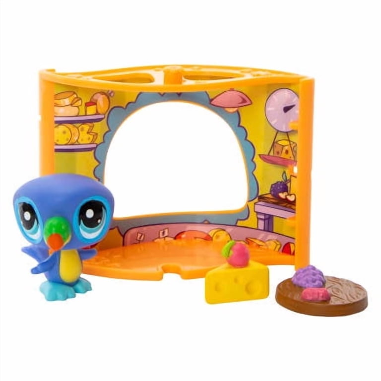 Littlest Pet Shop Pet Nook Parrot Figure (French Bistro, with