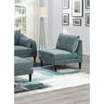 thumbnail image 3 of Living Room Classic 5pc Modular Sofa set 2x Armless Chair 2x Corner Wedge 1x Ottoman Mineral Morgan Fabric Cushion Couch, 3 of 9