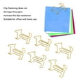 thumbnail image 3 of Cute Dog Shape Paper Clips, 100pcs Metal Bookmark Clips for Students Stationery, Skid Resistance, 3 of 7