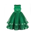 thumbnail image 1 of Flower Girls Dress Green Formal Party Princess Pageant Ball Gown 12 Years, 1 of 5