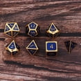 thumbnail image 1 of de dados DND poliédricos de aleación de zinc de 7 piezas, dados de 7 troqueles para mazmorras y dragones, DND RPG MTG, dados H Yotijar Dados poliédricos, 1 of 10