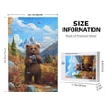 thumbnail image 4 of Naloa Snowy Mountain Photography Bear Custom Puzzles Personalized Puzzle 1000 Pieces from Photo Custom Jigsaw Puzzle for Wedding, Graduation, (29.5×19.7in, Vertical), 4 of 9