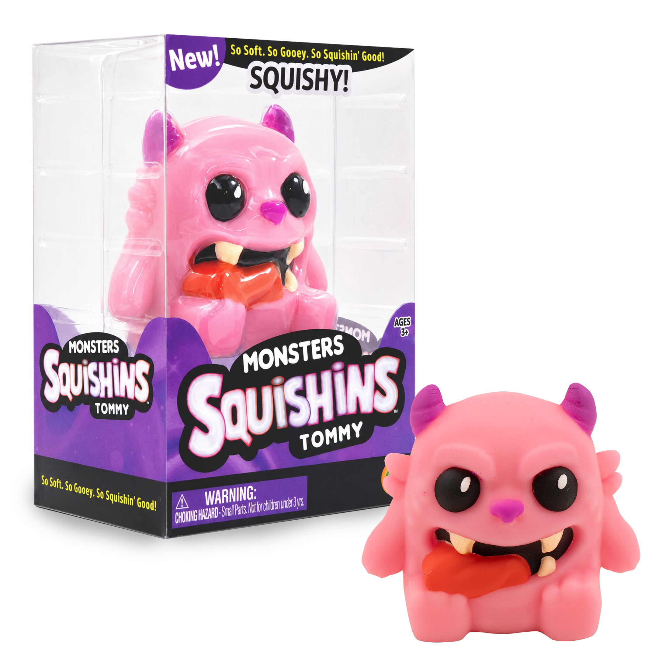 Squishins Monster 3D Sensory Fidget, Novelty & Gag Toys for Children Ages 3 and up
