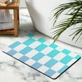 thumbnail image 5 of Soft and Comfortable Bathroom Runner Rug - Checkered, 20x32 in Long Bath Mat, Non-Slip, Absorbs Water, Machine Washable., 5 of 5