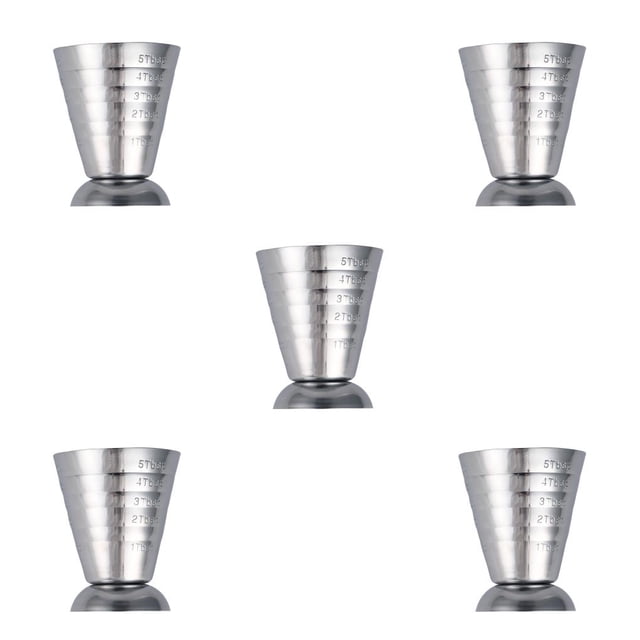 Naiovety Stainless Steel Accurate Measuring Jigger Wine Fast Stoup Surface Leakproof Tumblerful Drink Pub Cups Bar Smooth Shakers Type2 NO2
