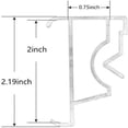 thumbnail image 2 of Clip de ajuste largo transparente para persiana de ventana vertical de 2 pulgadas, 10 piezas, clip para persiana de ventana Sincero Electrónica, 2 of 5