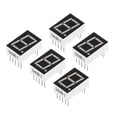 thumbnail image 1 of Unique Bargains Anode Commune 7 Segments 10 Broches 1 Bit 2.1V 0.56 Pieds Affichage LED Tube Numérique Rouge Lot de 5, 1 of 7