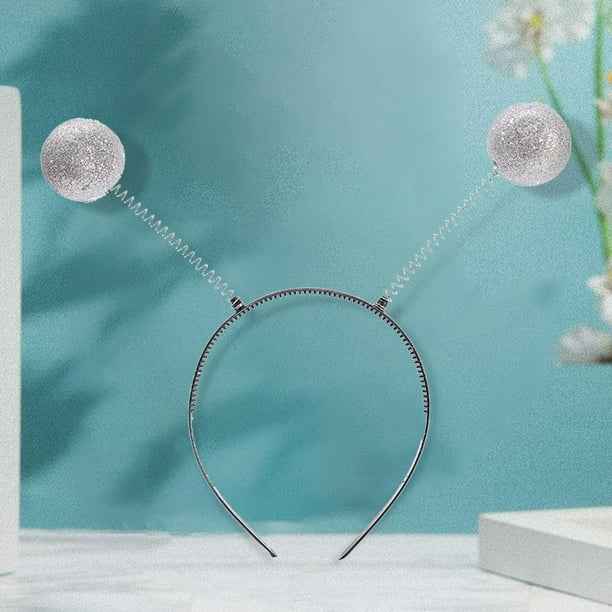 Pack De 3 Diademas Alienígenas Con Bolas Brillantes, Tocados De Antenas De Plástico Para Fiestas De Cosplay, Halloween Y Disfraces
