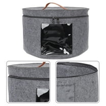 Sparsain Round Hat Carrying Case Hat Organizer Large Hat Storage Box for Women Men