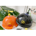 thumbnail image 4 of Divertido juguete para perros, casco protector, casco, gorro para perro con libélula de bambú, negro (M) Rojo Verde, 4 of 5