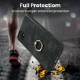 thumbnail image 5 of Nalacover for Samsung Galaxy A22 5G Wallet Case, Premium PU Leather Soft TPU Anti-Drop Card Slots with 360 Finger Ring Holder Kickstand Back Phone Cover For Samsung Galaxy A22 5G, Black, 5 of 8
