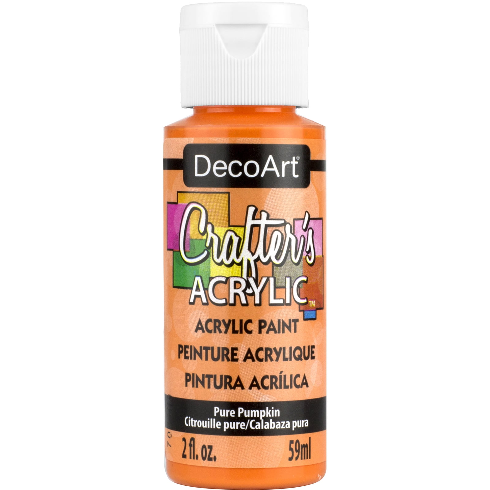 DecoArt Crafter's Acrylic Paint, 2 oz., Pure Pumpkin