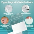 thumbnail image 5 of 100 Pack Clear Plastic Zipper Bags 6" x 9" /w White Write-On Block 2 mil, 5 of 7