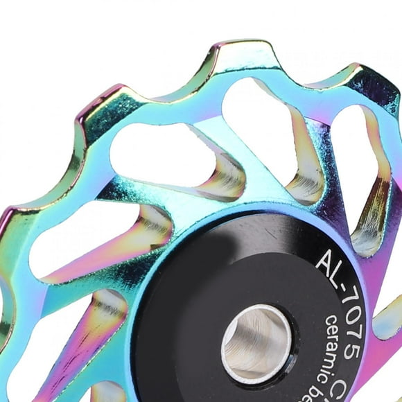 Mountain Bicycle Rear Derailleur Pulley Aluminium Alloy Bicycle Rear Derailleur Pulley, Stable Performance Rear Derailleur Pulley, for Bicycle Cycling colorful-11T