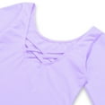 thumbnail image 5 of GYRATEDREAM Girls Long Sleeve Ballet Leotards with Shinny Skirts Criss-Cross Back Dance Dresses 5-12T, 5 of 12