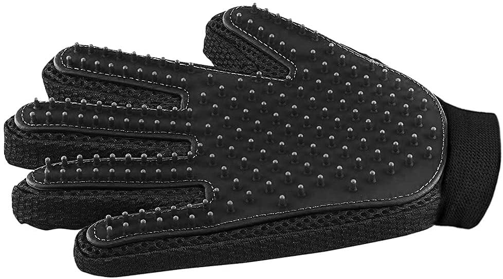 Delomo Pet Grooming Glove Hair Remover Deshedding Brush for Dog & Cat