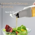 thumbnail image 4 of Dispensador de aceite y vinagre de 16,9 oz/500 ml - Dispensador de aceite de vidrio con pico antigoteo - Dispensador de aceite de cocina con tapa de vertido automático, 4 of 5