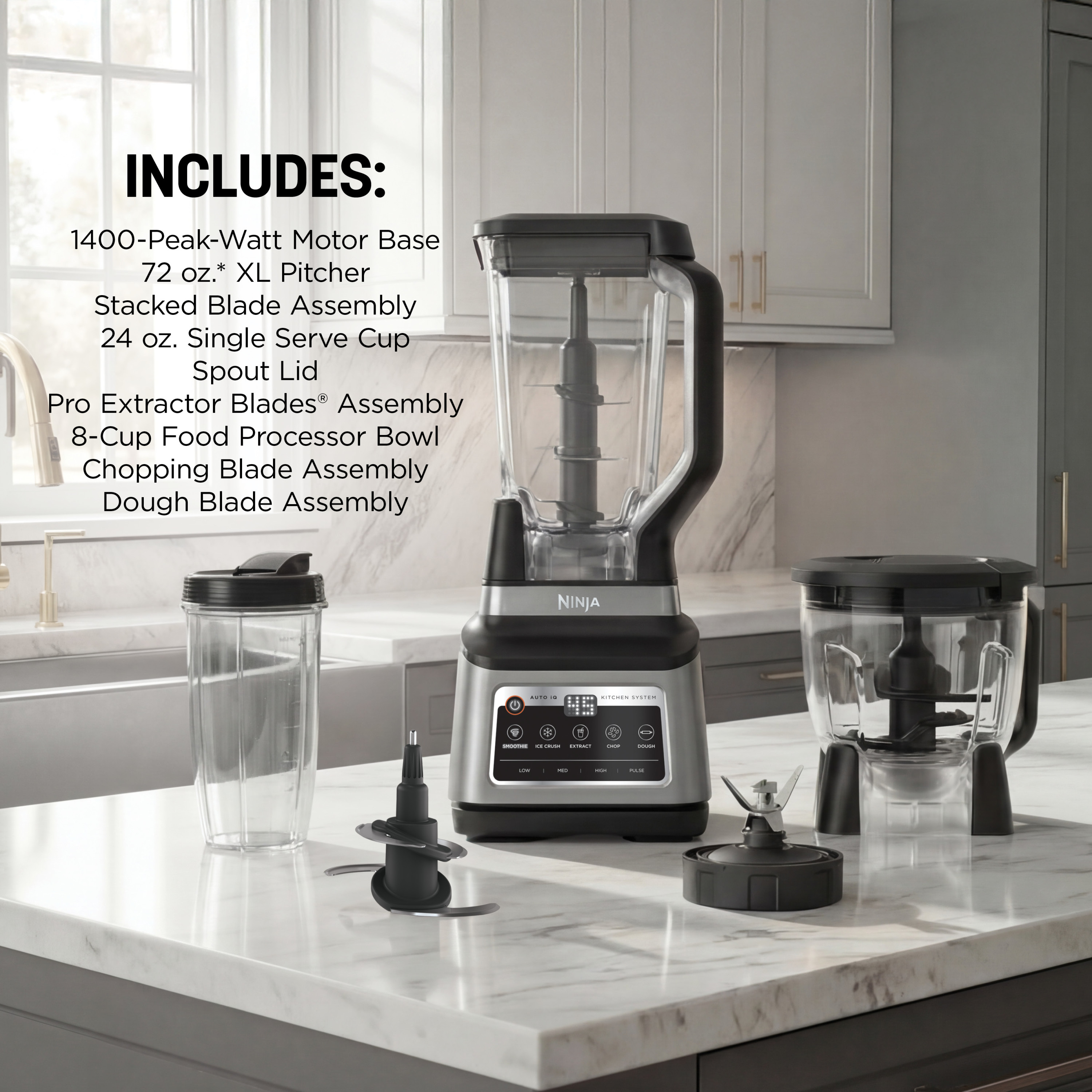 Ninja Professional Plus 72-Oz Blender System, Silver photo 7