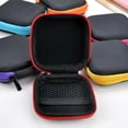 thumbnail image 4 of Earphone Container Universal Space Saving Premium Material Storage Bag Hard Scratchproof Carry Packet Cables Travel Charger USB Rose Red, 4 of 9