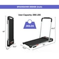 thumbnail image 6 of 3.5HP Under Desk Treadmill 2 in 1 Folding Treadmill With Remote Control and LED Display Jogging Running Machine for Home Gym Office Workout Silver, 6 of 6