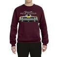 thumbnail image 2 of 1969 Plymouth Road Runner Hot Rod Racing | Mens Cars and Trucks Crewneck Graphic Sweatshirt, Maroon, X-Large, 2 of 4
