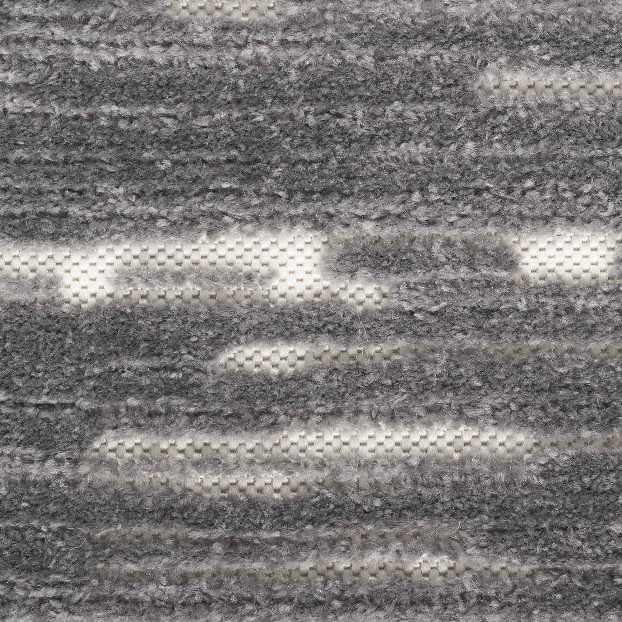 Nourison Casual 7'10" x 9'10" Grey Modern Indoor Rug