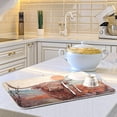 thumbnail image 6 of FREEAMG Dish Drying Mat Farmhouse Highland Cow Absorbent Dry Mats for Dishes Draining Pad for Kitchen Countertop 16" x 18", 6 of 7