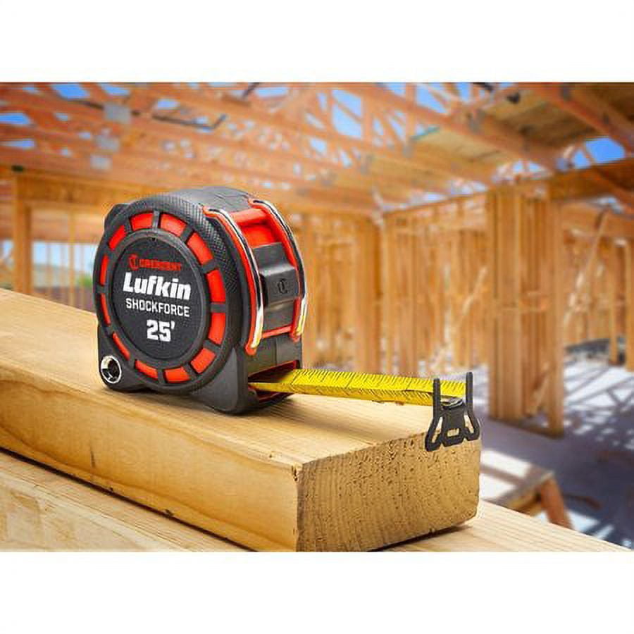 Lufkin L1125 1-3/16" x 25' Shockforce Dual Sided Tape Measure
