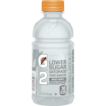 Gatorade G2 Thirst Quencher Lower Sugar Sports Drink, Mixed Berry, 12 fl oz, 12 Count Bottles